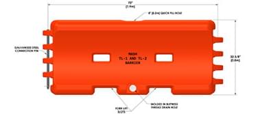 TrafFix Water-Cable Barrier schematic drawing