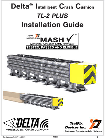 Cover image of the Delta TL-2+ Intelligent Crash Cushion Installation Guide, Revision A2 (#75206)