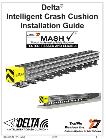 Cover image of the Delta TL-3 Intelligent Crash Cushion Installation Guide, Revision B2 (#75205)
