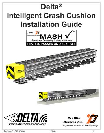 Cover image of the Delta TL-3 Intelligent Crash Cushion Installation Guide, Revision C (#75205)
