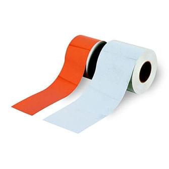 Channelizer Drum replacement reflective sheeting - Orange & White