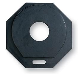 25-40lb. Recycled Rubber Channelizer Drum Base (#18025-RUB / #18040-RUB)