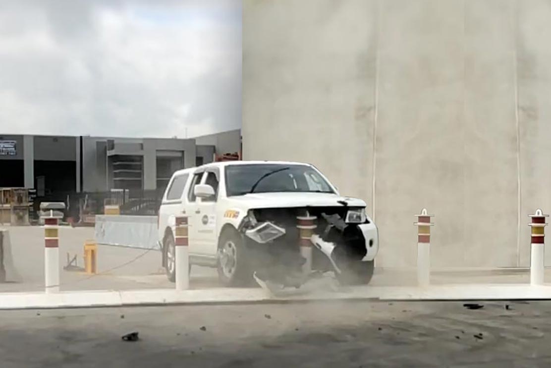 Rapid Stop Barrier crash test
