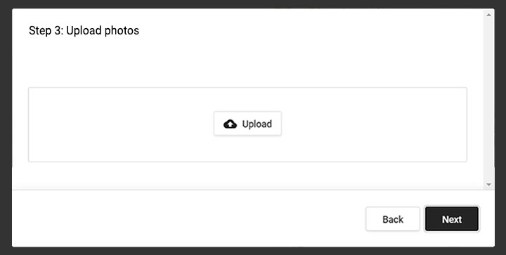 Screenshot: Upload Photos