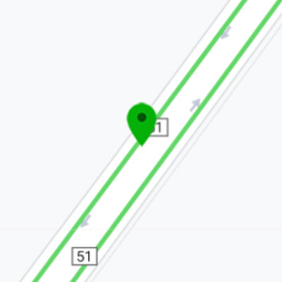 Screenshot: Map pin with no active alarms