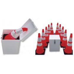 Spring Cone System contains ten (10) 28" Spring Cones and a Steel Spring Cone Storage Box.