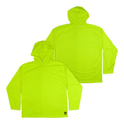 TrafFix Devices HydroSport Long Sleeve Hooded T-Shirt. Easily customizable with your Company Logo and Branding (#9413P-LY).