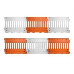 Standard colors for the ADA Wall are Orange and White. Custom colors are available upon request.