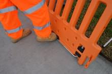 Use the toe of your boot to grab the end of the ADA Leg
