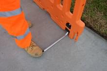 Push the ADA Leg away from the wall into a position to support the wall