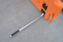 With both ADA Legs fully extended, the ADA wall is ready to protect a work zone