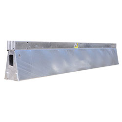 The HV2 Barrier is 19' 2" (584.6cm) in length, 18" (450mm) wide, 35"(900mm) in height, and weighs 4,600 lbs (2,088kg).