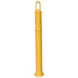 Yellow 42" TrafFix Looper-Tube with no reflective collars and no base.