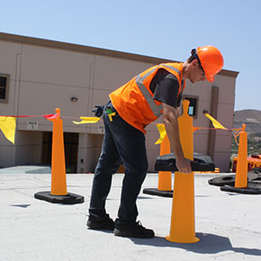 Step 2: Ensure Roof Edge arrows on base are pointing toward the edge of the roof