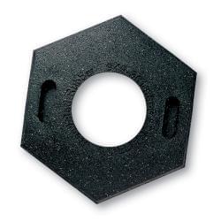 The composite construction of the TrafFix Looper-Cone offers strength and durability. Bases are made from 100% recycled rubber in 10, 16, or 30 lb weights.