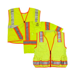 Safety vests from lightweight mesh vests to fully featured flame resistant vests