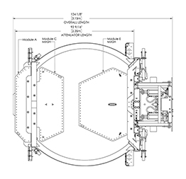 Scorpion II Metro Low Pivot TMA Overall Dimensions (top)