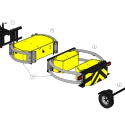 Scorpion II TL-3 Towable Attenuator Technical Drawing - 3D View