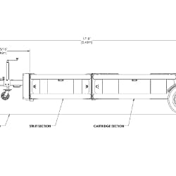 Scorpion II TL-3 Towable Attenuator Technical Drawing - Side View