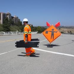The TrafFix Alert Rumble Strip is light weight and easily carried by a single person.