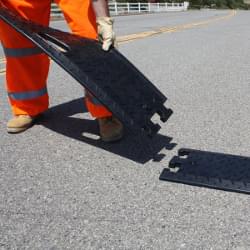 Setting up the TrafFix Alert Rumble Strips is simple and easy with its innovated jigsaw ends.