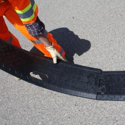 The jigsaw ends make setting up the TrafFix Alert Rumble Strip simple enough for one person.