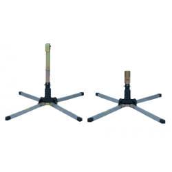 Left to right: Aluminum Leg TrafFix Single Spring with Universal Sign Holder (#22700-USH); Aluminum Leg TrafFix Single Spring (#22700).
