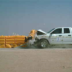 SLED (US) MASH crash testing with a 5,000lb truck, image #2.