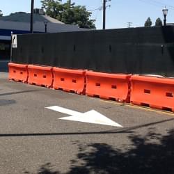 The Water-Wall Fence can be screened for greater security.