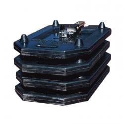 The Zephyr Portable Sign Stand Base's are stackable for easy storage and transportation.